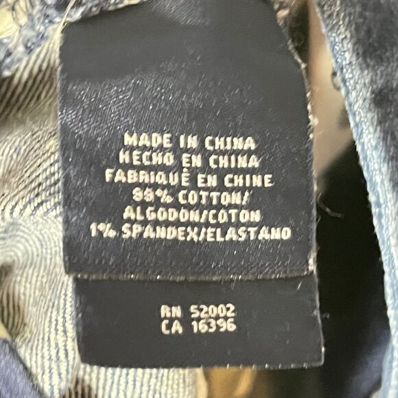 Liz Claiborne Womens Denim Jackie Wide-Leg Pants Size 14W Made In China - Picture 8 of 16